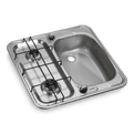 DOMETIC HS 2460 GAS HOB AND SINK Combination Unit - Left or Right Hand,  Combination Cooker & Sink Units for Caravan & Motorhomes - Grasshopper Leisure